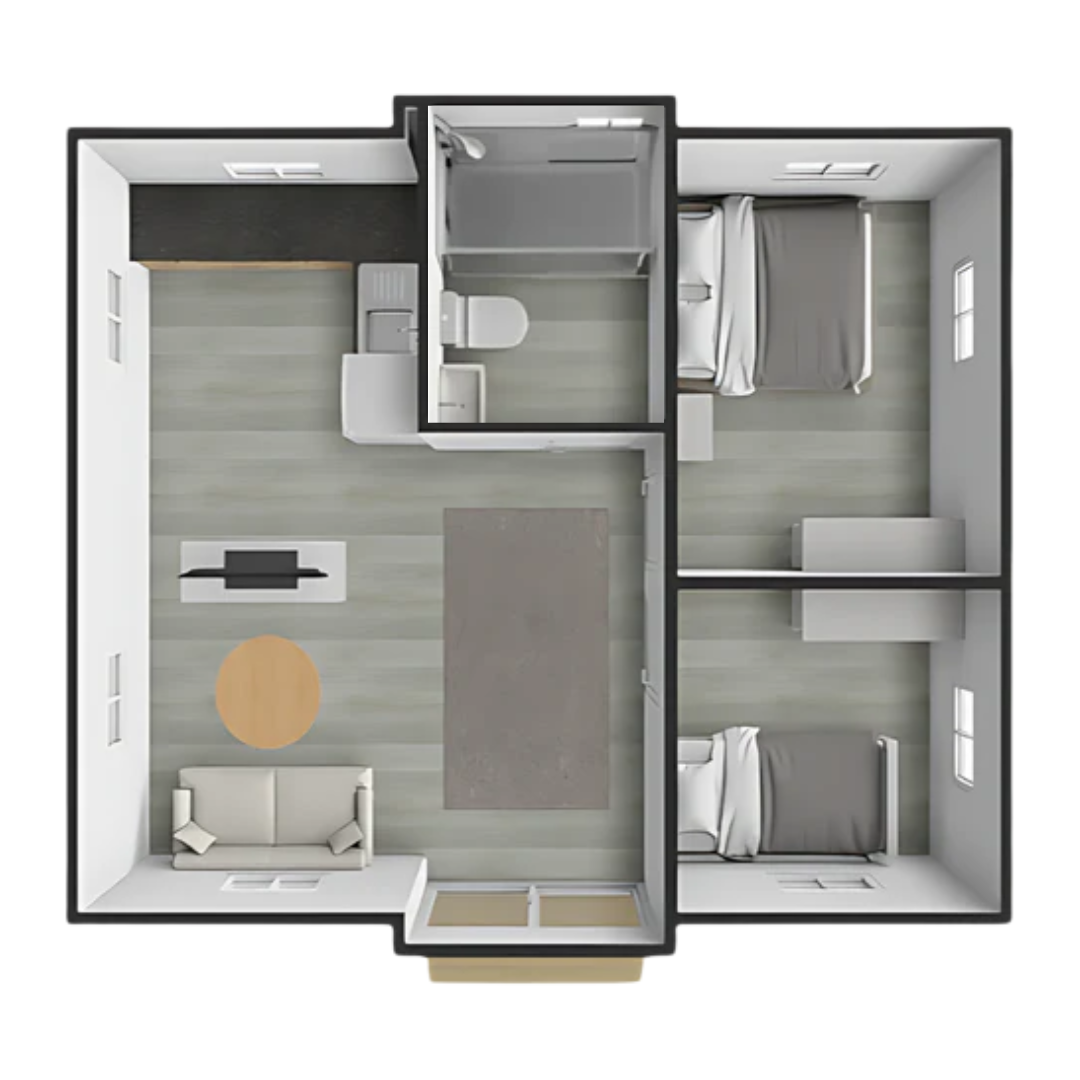 20ft | The Duo 2-Bedroom