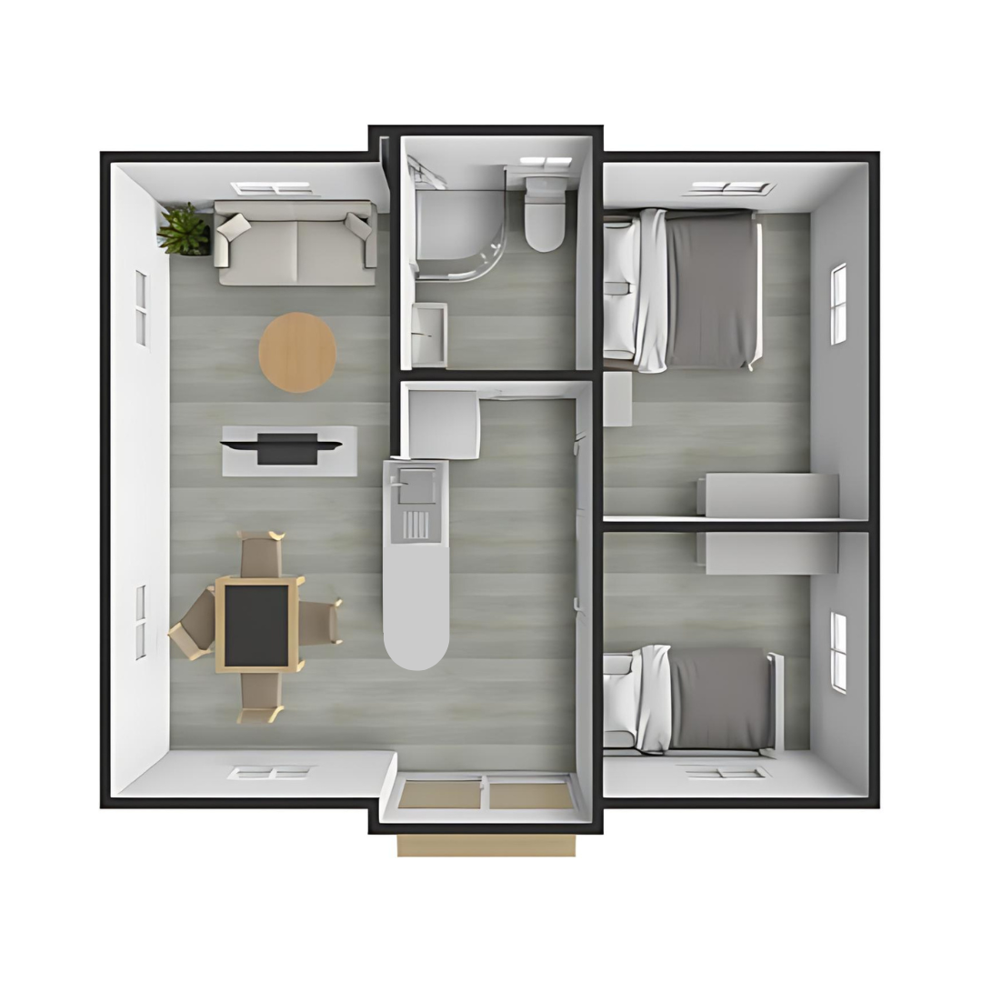 20ft | The Duo 2-Bedroom