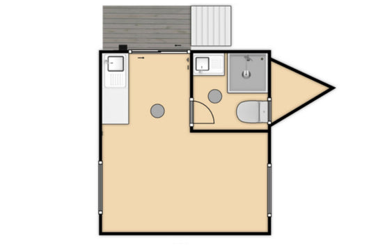 3.9m Expanding Mobile Cabin / Tiny Home
