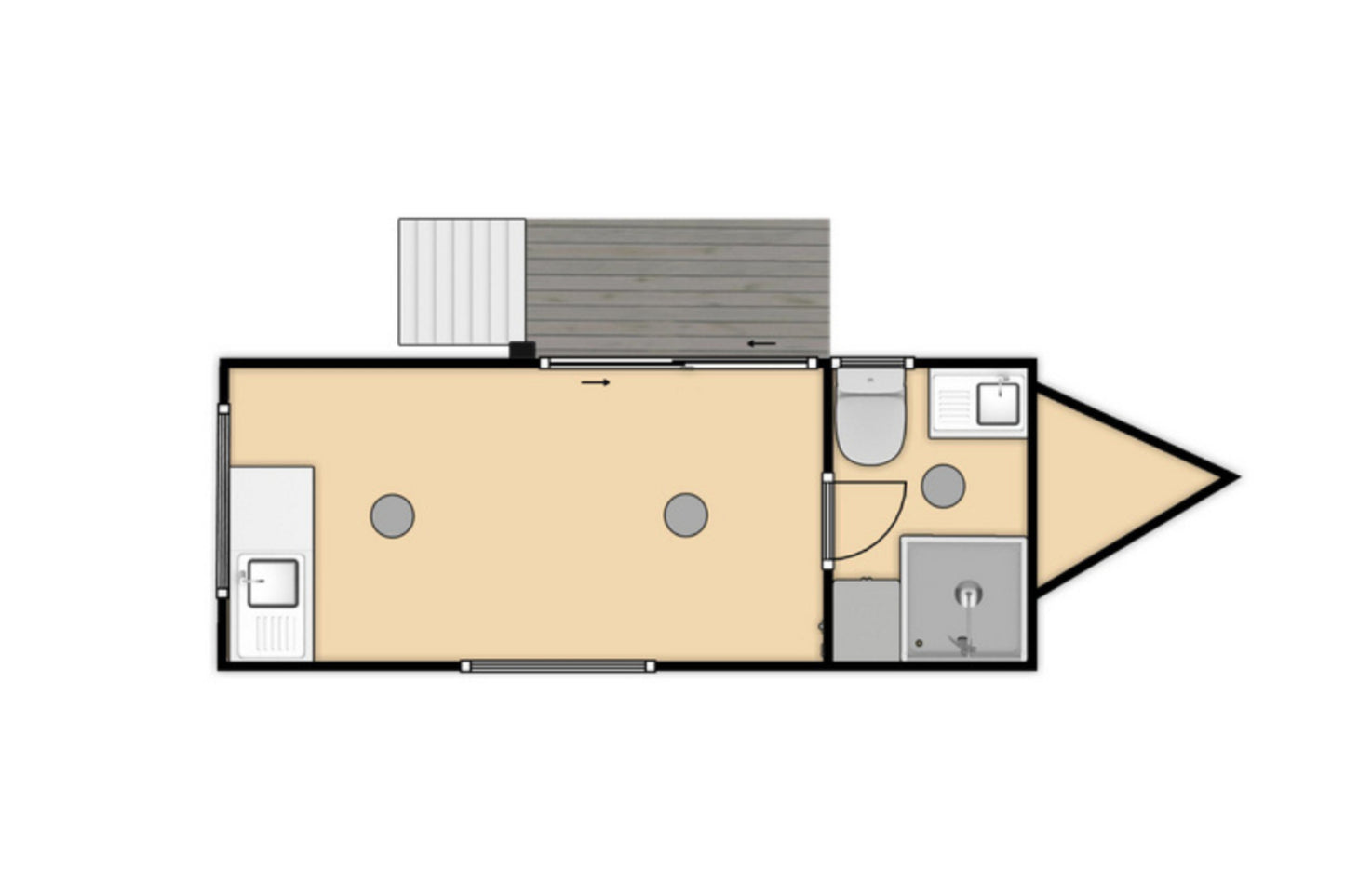 5.9m Mobile Cabin / Tiny Home