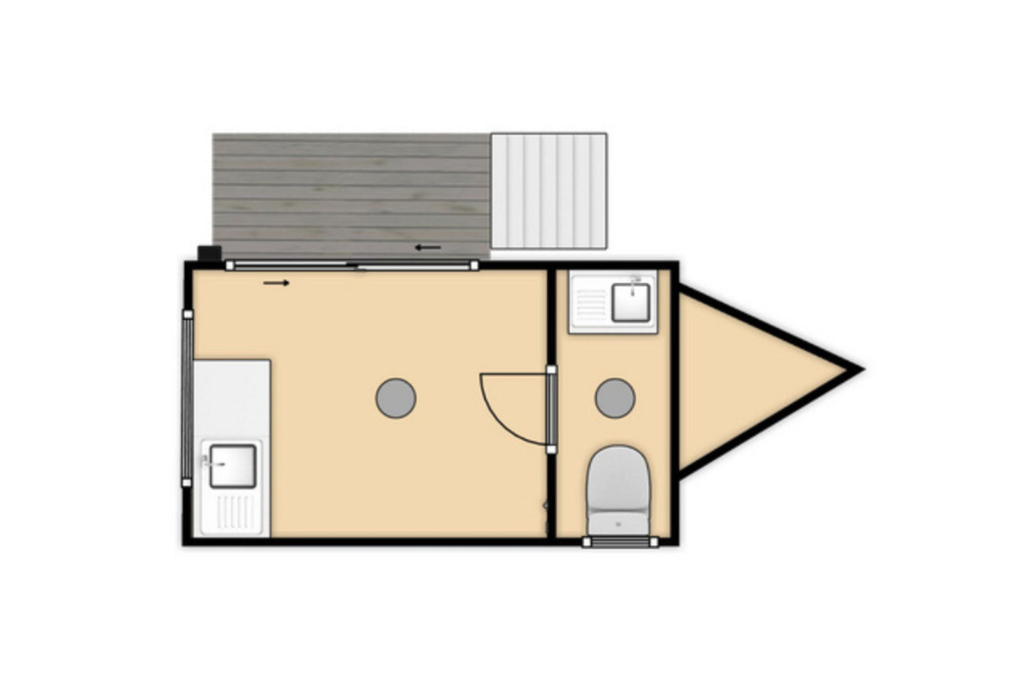 3.9m Mobile Cabin / Tiny Home