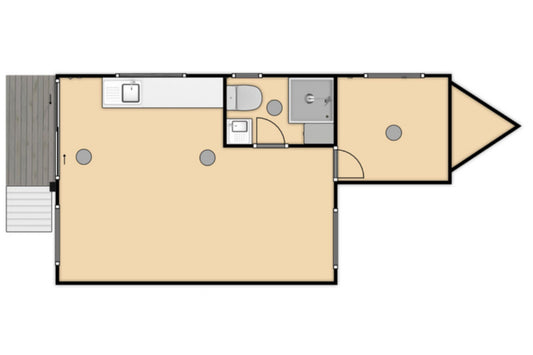 7.9m Expanding Mobile Cabin / Tiny Home